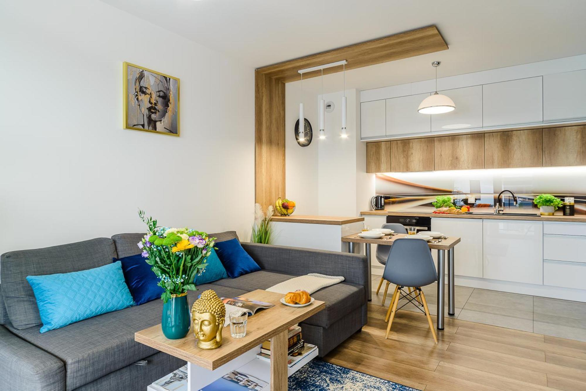 Lumina Stylish 3-Room Apart With Balcony Lodz  Luaran gambar
