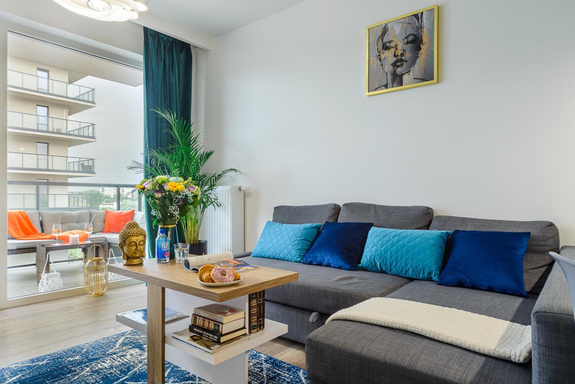 Lumina Stylish 3-Room Apart With Balcony Lodz  Luaran gambar